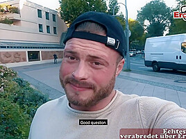 Skinny german punk teen 18+ make real Street Date and fuck
