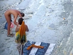 Skinny nudist girl gives head to the extremely horny Step daddy