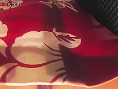 Skirt looks hot on skinny ass in accidental upskirt