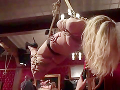 Slaves anal fucked all around bdsm party