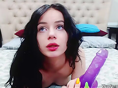 Slim teen 18+ Camgirl Plays With Butt Plug
