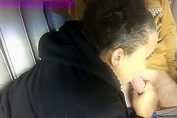 Sloppy Lightskin Ebony Slut Gives Fire Road Head