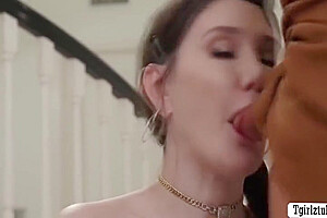 Slut Busty Shemales Throat And Bareback Each Others Ass - Lena Moon, Cherry Mavrik And Ivory Mayhem