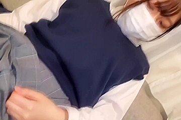 Small Tit Gf Gives Pov Blowjob On My Denim