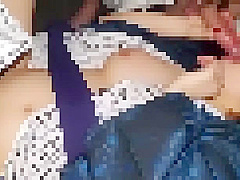 Smartphone personal shooting Shaved pussy x busty yukata beauty and 3P Gonzo!!! 810