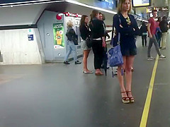 Smoking hot babe from the subway