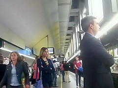 Smoking hot babe from the subway