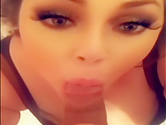 Snapchat hoe sex, blowjob and titty fuck with cumshot