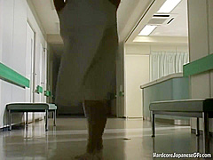 Solo Japanese Nurse Babe Toying Herself