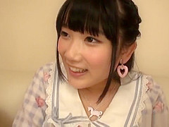Spicy legal age chick Aya Miyazaki preps up for a solo play