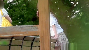Spied on asian urinates
