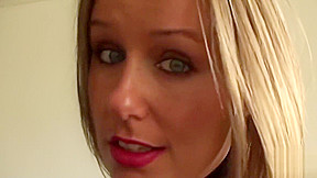 Spunk eating subslut Ashley Rider disciplined by Master