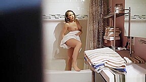 Spying Horny Stepson Got A Cock Massage From Milf Stepmom