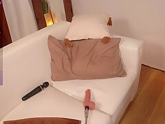 Stacked Brunette Goes Solo Toys And Masturbation