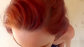 Step brother tricks dumb redhead Step sister and get her NAUGHTY pussy