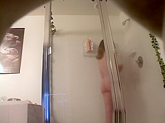 Step sister caught taking shower