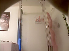 Step sister caught taking shower
