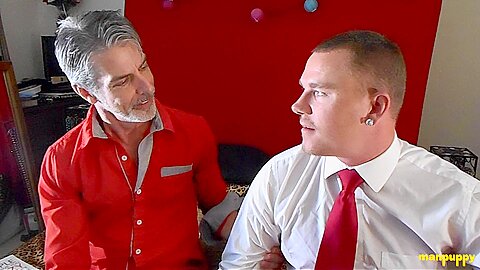 Step-Dad's Neck Kissing and Licking Fetish - Leo Blue & Richard Lennox
