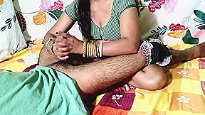 Stepbrother Got Oil Message Blowjob From Bengali Bhabhi