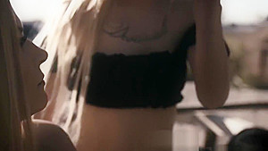 Stepmom comforts and licks blonde teen 18+ stepdaughter