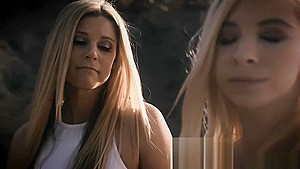 Stepmom comforts and licks blonde teen 18+ stepdaughter