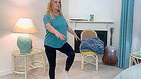 Stepson helps stepmom make an exercise video - Erin Electra