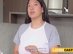 Steven Hard In Huge Natural Tits Latina Amateur In Rough Throat Fuck Casting 11 Min