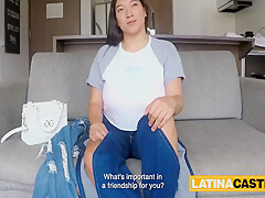 Steven Hard In Huge Natural Tits Latina Amateur In Rough Throat Fuck Casting 11 Min
