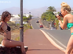 Street Flash BTS - RealBikiniGirls