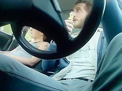 Street prostitute choke on cum