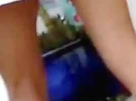 Street shorts thong , upskirt wedge pick