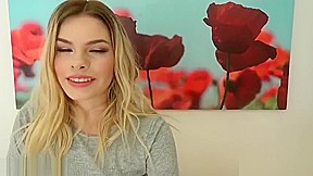 Strip Tease From Gap Tooth Blonde With Great Puss