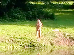 Strip and Masturbate Outdoors