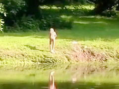 Strip and Masturbate Outdoors