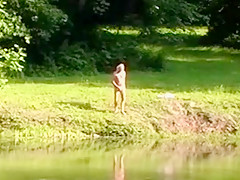 Strip and Masturbate Outdoors