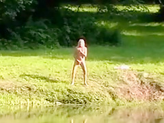 Strip and Masturbate Outdoors