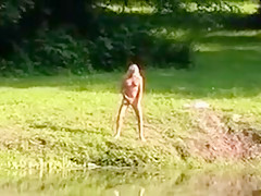 Strip and Masturbate Outdoors