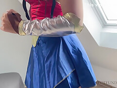 Strong Wonder Woman Used Like A Slut - First Time Cosplay Costume Roleplay Sex