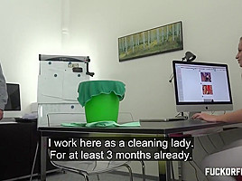 Suzie Sun In Busty Cleaner Busted