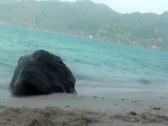 Swallowing sticky cum makes a skinny nudist teen 18+ happy