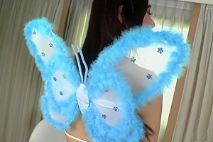 T-Girl Yuki A playing with a cock