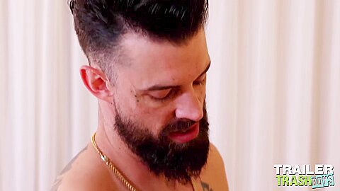 TRAILERTRASHBOYS Hairy Alpha Wolfe Plowed Raw By Ethan Sinns