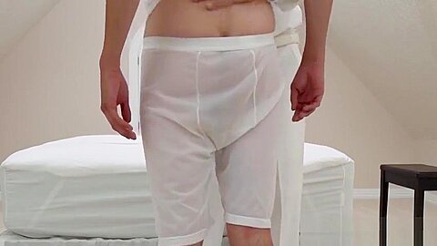 Taboo gay sex between an older gentleman and Mormon twink