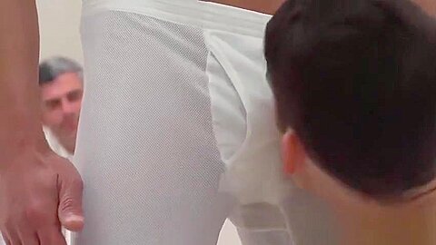 Taboo gay sex between an older gentleman and Mormon twink
