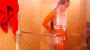 Take a shower with you and the foam