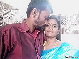 Tamil Couple Kissing