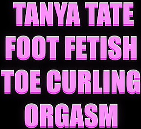 Tanya Tate Foot Fetish Solo Masturbation In Front Of Blue Curtains - Sex Movies Featuring Tanya Tate