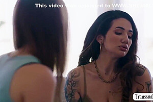 Tattooed Milf Banged By Ts Stepdaughter