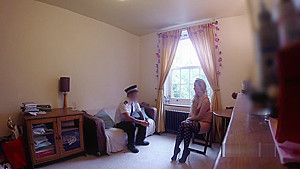 Tattooed Slutty Blond Banged By Cop