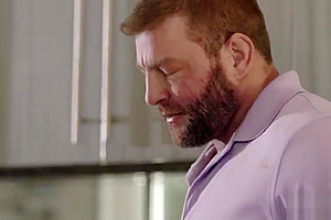 Tattooed TS Jessy Dubai fucks her man in the kitchen